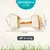 Chewing bone size M, approximately 15 cm long and 5.2 cm wide, suitable for animals weighing 10 to 25 kg.