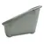 Grey plastic tray with raised edge and rounded corners, suitable for various uses.