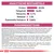 Analyse nutritionnelle : protéines 22,5 %, matières grasses 16 %, cendres brutes 5,1 %, fibres brutes 1,5 %, acides gras essentiels 2,66 %. Texte en allemand sur la composition.