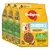 Lot de 4 sacs Pedigree Junior, 3 kg chacun, croquettes visibles, mention « à la volaille et aux légumes », ingrédients naturels, prébiotiques, superfoods, sans colorants artificiels ajoutés.