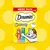 Dreamies Creamy Mega Pack x12, ohne Zuckerzusatz, ohne künstliche Aromastoffe. Enthält 6x Huhn und 6x Lachs.
