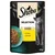 Sheba Selection in Sauce mit Huhn, 85g. Verpackung zeigt Schüssel mit Hühnerstücken in Sauce.