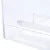 Transparent plastic material with a white cylindrical rod. Product close-up view.