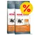 Två påsar Royal Canin Feline Care Nutrition Hair & Skin 33, synlig effekt efter 21 dagar, stor röd procent-symbol för erbjudande.