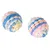 Set de pelotas arcoíris con cascabel de TIAKI - Set de 2