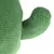 Giocattolo verde lavorato a maglia a forma di cactus con superficie strutturata.