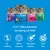 ODORLOCK clumping cat litter packaging in four colours. Visible text: 4-in-1 Ultra premium clumping cat litter, No tracking, Blocks ammonia, Ultra hard clumps, Dust free.