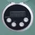 Digital control panel with 00:00 display, buttons for ON/OFF, SET, (+) and (-), plus battery and charging status symbol.