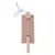 Product image: Trixie Retractable Kitty Teaser, pink handle, extendable rod with blue and white feathers. English packaging text visible.