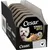 Cesar Senior 8+ with hearty chicken & rice, supports the health of older dogs, multiple portion trays in black packaging. Cesar Senior 8+ with hearty chicken & rice, supports the health of older dogs, multiple portion trays in black packaging.