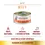 almo nature HFC Jelly, saumon avec carottes, 100 % naturel, booste l’hydratation, mono-protéine, avec de la gelée végétale. Texte en italien et allemand également visible.