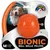BIONIC Ball size M, suitable for dogs 7-15 kg. Text: Tail Wagging Durability™, Résiste à toutou™. Rating scale with three criteria: Max, Strong, Bionic.