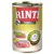 RINTI Sensible koiran märkäruoka, 100 % kalkkunaa lihapitoisuudessa, gluteeniton, sisältää perunaa. Teksti: tierisches Protein, Für empfindliche Hunde, GLUTENFREI.