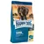 Opakowanie karmy Happy Dog Supreme Sensible Karibik, Seefisch & Kartoffel. Widoczne napisy: Made in Germany, Adult, 23/12, Single-Protein, Ohne Getreide, Für sensible Hunde.