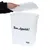 White food container with the inscription 'Bon Appétit!' and Zooplus Basics logo. Open lid held by a hand.