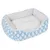 zooplus Basics Kuschelbett Fluffy - L 55 x B 46 x H 17 cm, blau zooplus Basics Kuschelbett Fluffy - L 55 x B 46 x H 17 cm, blau