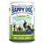 Lata de comida para perros Happy Dog Lamm pur. Texto visible: Made in Germany, 100% tierisches Protein, LAMB, AGNEAU, AGNELLO. Imagen de ovejas en el envase.