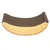 Griffoir pour chat en forme de banane, surface en carton ondulé visible, sans marque apparente ni texte.