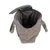 Sac de transport en tissu gris à texture bouclée, intérieur doublé, deux anses visibles, ouverture principale large sur le dessus.