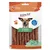 Dokas Sticks mit Hagebutte, hersluitbare verpakking, 100% plant power, zonder toegevoegde producten volgens SGS Institut Fresenius, sticks zichtbaar door transparant venster.