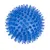Blauer Noppenball aus Kunststoff mit spitzen Erhebungen, geeignet für Spiel- oder Massagezwecke.