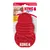 KONG Licks Treat Dispenser, rotes Design, haftet auf nicht-porösen Oberflächen. Verpackung zeigt Hund und Produktanwendung.