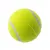 Gul tennisbold med grå striber, egnet til leg og træning.