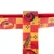 Red and yellow collar with Gryffindor design, lion logo and text 'We all roar 4 Gryffindor'.