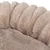 Close-up of beige, fluffy material with soft texture, possibly part of a pet bed or blanket.