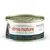almo nature HFC Mousse cat food tin, text: ALL PROFITS TO THE PLANET, SGOMBRO E POLLO, MAKRELE UND HUHN, MAQUEREAU ET POULET, MAKREEL EN KIP. Image of a cat on label.
