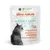 almo nature Hydration Help HFC Bouillon de poulet avec 25 % filet de poulet, ingrédients HFC, Fondazione Capellino, pour tous âges, image d’un chat gris sur l’emballage