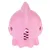 Jouet pour animal en forme de pieuvre rose, matière plastique, ouverture centrale avec spirale visible, deux trous latéraux. Aucun texte ou marque visible.