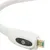 Câble blanc avec connecteur USB et bouton marche/arrêt noir affichant un symbole d’alimentation visible.