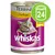 Whiskas kattenvoer in blik, met opschrift 'in Terrine mit Geflügel', 24 stuks aangegeven op groen pictogram, zonder toegevoegde suikers, NEU-label zichtbaar. Whiskas kattenvoer in blik, met opschrift 'in Terrine mit Geflügel', 24 stuks aangegeven op groen pictogram, zonder toegevoegde suikers, NEU-label zichtbaar.