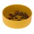 Ciotola gialla per alimenti con crocchette marroni, decorata con logo Harry Potter.