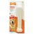 Nylabone Dura Chew tyggeben i emballage, tekst: satisfies natural urge to chew, for powerful chewers, chicken flavored, billede af hund, USA flag og mærketekst.