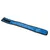 Blauwe koelband met zwarte rand en klittenbandsluiting, geschikt voor temperatuurregulatie.