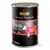 Belcando Dog Food Single Protein Rind Pure Beef, Super Premium Quality, Made in Germany, 400 g netto. Illustration af ko med farvede udskæringer. Tekst på tysk og engelsk.