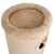 Beige cylindrical scratching post with a soft padded top and an entrance hole on the side.