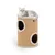 Lionto raapimistynnyri juutilla, beige - K 50 x P 36 x L 36 cm