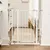 Carlson extra högt hundgaller med smådjursdörr - 75 - 90 cm brett, vitt