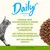 Daily Sterilised. Speciaal voor gesteriliseerde of minder actieve katten, met natuurlijke ingrediënten, vezels, weinig vet voor gewichtsbeheersing en omega 3.