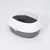 zooplus Basics kattenbak met rand - grijs / wit