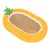 TIAKI Ananas Krabplank - L 60 x B 40 x H 8,5 cm TIAKI Ananas Krabplank - L 60 x B 40 x H 8,5 cm