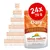 Pachet 24 x 70 g almo nature Daily, hrană cu rață și pui. Text vizibil: „WITH DUCK AND CHICKEN”, „OWNED BY THE ANIMALS”. Ambalaj portocaliu cu imagine de pisică.