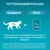 Conseils d’alimentation pour chat de 4 kg : PURINA ONE 2 à 3 sachets de 85 g par jour, répartis sur au moins 2 repas. Texte en allemand visible.