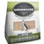 Greenwoods 100% Plant Fibre kattenbakvulling, natuurlijke klontvormende kattenbakvulling, 8L. Tekst: 100% natural, up to 700%, 3x efficiency, odour control, low dust, composteerbaar, doorspoelbaar.
