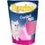 Tigerino Crystals Fun Silikatstreu cat litter packaging with white kitten, pink crystals, and visible product features in English, German and French on front label.