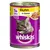 Conservă Whiskas pentru pisici, 1+ Jahre, mit Huhn in Gelee, imagine cu o pisică gri și bucăți de carne în jeleu. Text suplimentar: 100% komplett & ausgewogen.
