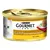 Blik Purina Gourmet Gold Raffiniertes Ragout mit Huhn kattenvoer, afbeelding van witte kat en portie ragout op het etiket. Tekst deels in het Duits.